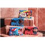 Wallet Ninja Outil multifonction 18 en 1 de la taille d'une carte de crédit pour poche (finition Soft Touch en rouge mat)