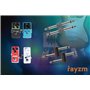 rayzm Connecteurs de Coupleur à Pédale d'Effet, 6.35mm Pédale d'effet à pédale Coupleur, mâle Adaptateur pour pédalier de guitar