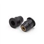 sourcingmap 20pcs Caoutchouc noir pare brise pare brise moto écrous bien écran