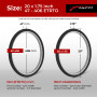 Fincci Pneu 20x1.75 Pouces 47-406 pour VTT BMX ou Enfant Velo Bicyclette Pneus 20 x 1.75