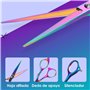 Lictin Kit 4 en 1 avec ciseaux de coiffeur de 6" (15,2 cm) noir