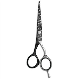 JAGUAR Ciseaux à cheveux JaguART ROCK'N REBEL 5.5" | Ciseaux de coiffeur en design offset | Revêtement high-tech anti-allergéniq