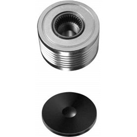 HELLA 9XU 358 038-211 Poulie roue libre, alternateur - Filetage: M16x1,5 - Nombre de gorges: 6 - avec cache HELLA 9XU 358 038-211 Poulie roue libre