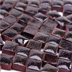 Lot de 500 mini mosaïques en céramique 5 mm Marron chocolat RC01