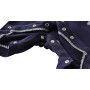 Ding-dong Baby Boy Summer Cotton Gentleman Bowtie Romper(Navy, 18-24M)