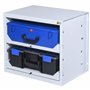 Allit 455805 Rack de stockage pour mallettes, Gris