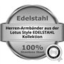 LOTUS STYLE Bracelet Homme Acier Noir LS1798-2/1