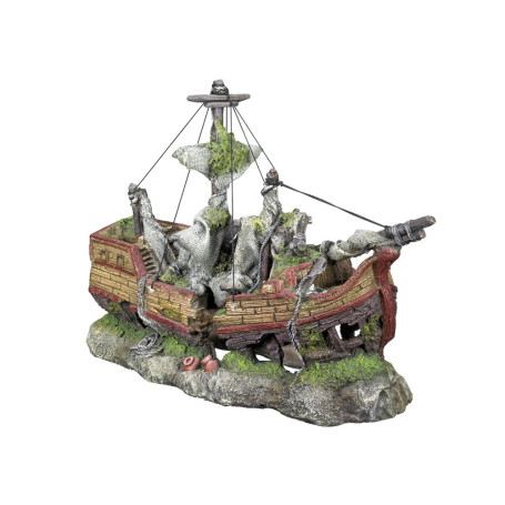 Nobby Aqua Ornaments Galeone Collier de Bateau 42 x 16