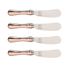 Artesà Ensemble de couteaux à beurre avec poignées en or rose