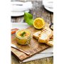 Artesà Ensemble de couteaux à beurre avec poignées en or rose, paquet de 4, couteaux pour étaler le fromage, les craquelins, le 