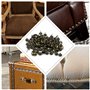 Yasorn Clous Tapissier Laiton Cuivre Meubles Décoratifs 14mm DIY Clous 100pcs