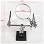 JZK Loupe Mains Libres avec Clip de Crocodile + Lentille de loupe 8X, Troisième Main pour soudage et Fabrication de Bijoux