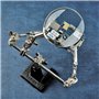 JZK Loupe Mains Libres avec Clip de Crocodile + Lentille de loupe 8X, Troisième Main pour soudage et Fabrication de Bijoux