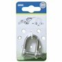 Amig - Lot de 2 manilles droites Mod.30130 en acier inoxydable en forme de U et boulon fileté | Parfait pour soulever ou tirer d
