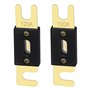 Heschen ANL Fuse ANL-120 Lot de 2 fusibles 120 A pour système audio de voiture Doré et noir