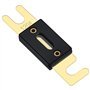 Heschen ANL Fuse ANL-120 Lot de 2 fusibles 120 A pour système audio de voiture Doré et noir