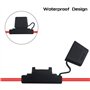 WMYCONGCONG Lot de 2 porte-fusibles robustes en ligne de calibre 10 60 A, grande taille