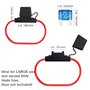 WMYCONGCONG Lot de 2 porte-fusibles robustes en ligne de calibre 10 60 A, grande taille