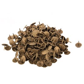 sourcing map 210pcs Clou Tapissier Pointe Tapissier Clou Tapis Punaise pour Meuble Motif Fleur Métal ameublement Ton Bronze 10 x sourcing map 210pcs Clou Tapissier Pointe Tapissier Clou Tapis Punaise pour Meuble Motif Fleur Métal ameublement Ton Bronze 10 x