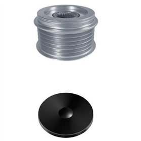 HELLA 9XU 358 038-971 Poulie roue libre, alternateur - Filetage: M16x1,5 - Nombre de gorges: 6 - avec cache HELLA 9XU 358 038-971 Poulie roue libre