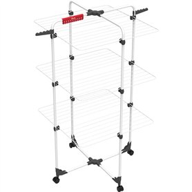Vileda 157243 Tour Séchoir Acier Blanc 71 x 71 x 132 cm