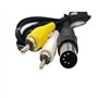 CHILDMORY AV RCA Câble Adaptateur Audio Vidéo TV pour Genesis 1 Console