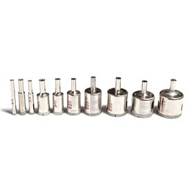 Lot de 10 Foret Forage Trou Scie Trépan pour Céramique Verre Carrelage Grés 6mm-35mm