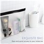 TSA Maquillage de Voyage approuvé Sacs Fly, ProCase Durable Taille-pintes Carry-on Clair Sac avec Fermeture éclair pour Toiletry
