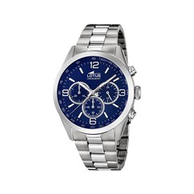 LOTUS Homme Analogique-Numérique Quartz Montre avec Bracelet en Acier Inoxydable