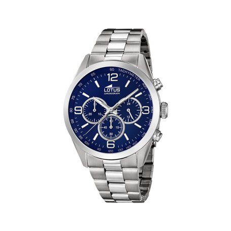 LOTUS Homme Analogique-Numérique Quartz Montre avec Bracelet en Acier Inoxydable