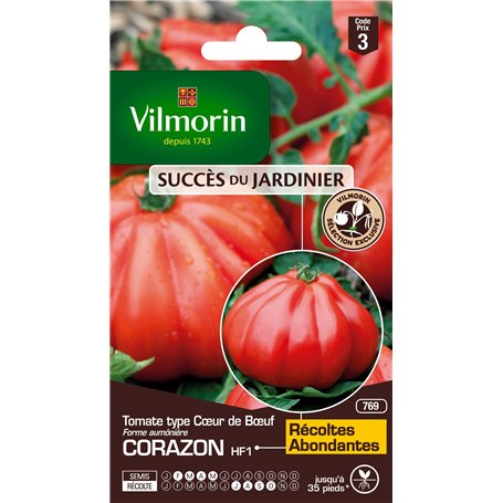 Vilmorin 3977843 Tomate cœur de bœuf Rouge 9 x 0.5 x 16 cm