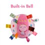 Inchant Cadeau de Bébé Fille Doux en Peluche Balle Bell éducatifs en Peluche Crécelle Hochet Boule Sensorielle Jouets pour Enfan