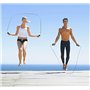 Corde à sauter fitness Jump Rope - Roulement à billes - Avec pochette - Longueur réglable - Pour adultes et enfants, vert