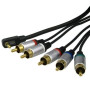 CHILDMORY Composant AV HD Câble audio vidéo/vidéo composite HDTV pour PSP2000 3000