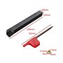 EsportsMJJ SCLCR1010H06 10X10X100mm Porte-Outil De Tournage De Tour avec 4Pcs Ccmt0602 Alloy Inserts