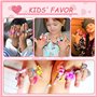 PinkSheep Anneaux bijoux pour petites filles Aspiree dans une boîte, Ajustables, Pas de duplication, Bagues de jeu et d'habillag