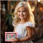 PinkSheep Anneaux bijoux pour petites filles Aspiree dans une boîte, Ajustables, Pas de duplication, Bagues de jeu et d'habillag