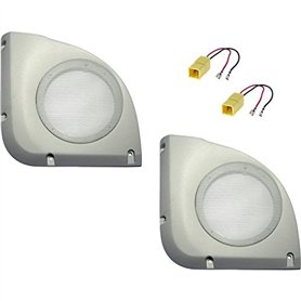 Sound-way 2 Entretoises Haut-Parleur avec Grilles Supports Enceintes Compatible avec Fiat Punto II