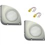 Sound-way 2 Entretoises Haut-Parleur avec Grilles Supports Enceintes Compatible avec Fiat Punto II