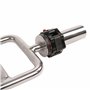 SUNNY HEALTH & FITNESS Lot de 2 Colliers de Serrage en Forme de Requin pour haltères Verrouillage Olympiques Mixte, Noir, Taille