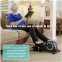 Cubii JR1 Elliptique de Bureau – Pédalier Silencieux avec Écran, Résistance Réglable, Montage Facile – Idéal pour Seniors, Burea