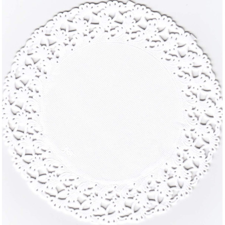 TAMLED Napperons Ronds 24 cm 250 pièces Blanc