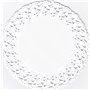 TAMLED Napperons Ronds 24 cm 250 pièces Blanc