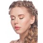 180 Pièces Anneau de l’Extensions de Cheveux Bague de Cheveux Anneaux de Tresse, 3 Couleurs, 2 Tailles