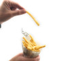 Kerafactum Lot de 20 Cornet frite Cornet Papier étanches à la graisse Papier Frites pour frite fish et chips Cornet de Frites mo