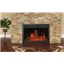 Chemin’Arte Insert Électrique à Encastrer Effet Flammes LEDs Oxford - 2000W - Conçu en France - 61 x 20 x 45 cm - Garanti 2 Ans