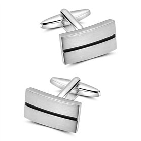 Mr.Van Boutons De Manchette Rayures Simple Hommes