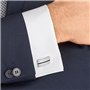 Géométrique Forme Métal Plaqué Rhodium pour Chemise Business Mariage Ou comme