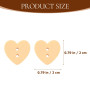 100pièces Lot De Boutons Bois Naturel Pour Noël Embellissements Artisanaux Pour Scrapbooking Et Décoration Créative