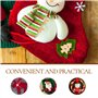 100pièces Lot De Boutons Bois Naturel Pour Noël Embellissements Artisanaux Pour Scrapbooking Et Décoration Créative